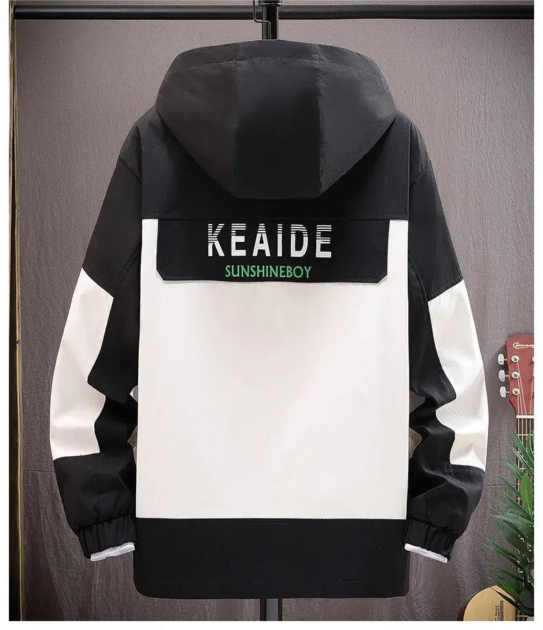 YiXin Hoodie Oversize Pull Over Hoodies Men 2022 Fashion Patchwork Hoody