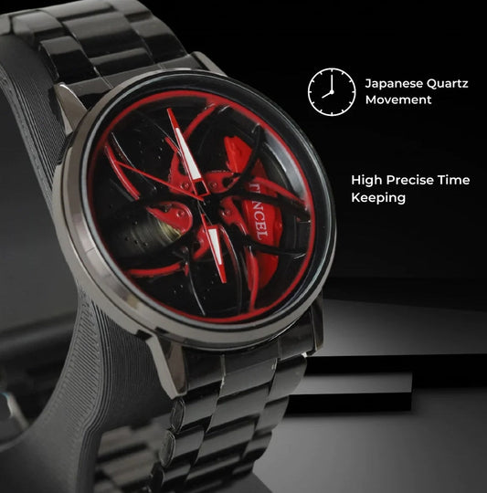 Gyro Spinning Watch At Low Price (Red)