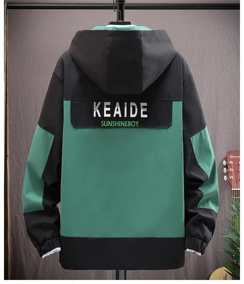 YiXin Hoodie Oversize Pull Over Hoodies Men 2022 Fashion Patchwork Hoody