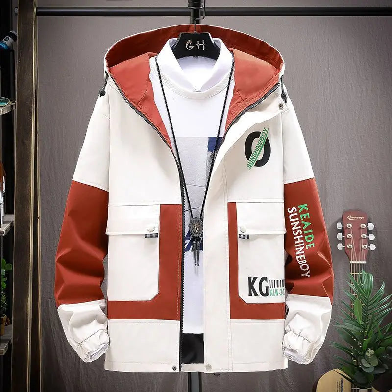 YiXin Hoodie Oversize Pull Over Hoodies Men 2022 Fashion Patchwork Hoody