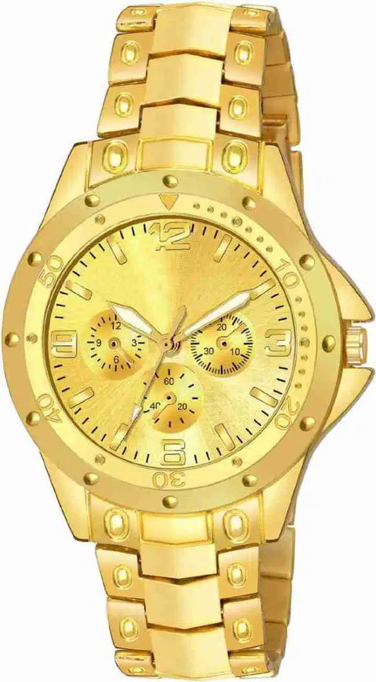 Analog Watch for Men (Gold)