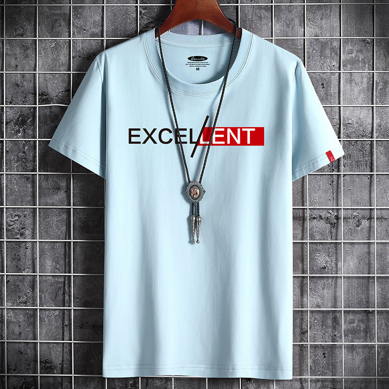 Cotton Summer Men's Short-sleeved T-shirt Bottoming Shirt Top Clothes For Men